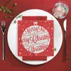 HAPPY PAPER Serviette "Sfera" (Merry Christmas) in Rot aus Produktbild-Vorschau 7