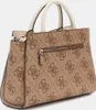 Beige Damenschultertasche mit Fächern und Kontrastdetails. Produktbild-Vorschau 2
