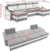 Ecksofa SPARTA PLUS U-Form BONELL mit Schlaffunktion - Produktbild-Vorschau 7