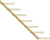 vidaXL Wand-Weinregale für 7 Flaschen 2 Stk. Golden Metall Produktbild-Vorschau 5