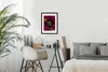 MuchoWow® Gerahmtes Poster Zitat - Frau - Gold - Bordeaux Produktbild-Vorschau 7