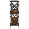 vidaXL Stolik konsola dąb wędzony 156x28x80,5 cm materiał Podgląd zdjęcia produktu 5