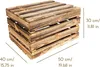 Creative Deco Drewniana skrzynia z dużym deklem | 50 x 40 x Podgląd zdjęcia produktu 4