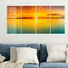 DEQORI Glasbild Echtglas 4x30x60 cm 'Abendsonne am Produktbild-Vorschau 4