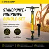 Cyklistická pumpa Dunlop s manometrem a sadou mini pumpiček Náhled obrázku produktu 10