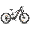 A studio shot of an electric mountain bike against a white background. Produktbild-Vorschau