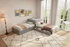 Letto angolare Sweiko, due letti singoli con letto Anteprima dell’immagine prodotto 8