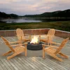 Chaise Adirondack COSTWAY en bois, chaise Adirondack en Voir les images du produit 9