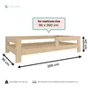 NeedSleep Kinderbett mit Rausfallschutz 90x200 cm Produktbild-Vorschau 3