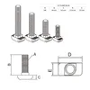 KLAK 40 - Hammerkopfschraube T-Schraube M8 40mm Nut 8 Produktbild-Vorschau 5