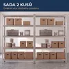 IvoQ Regálové jednotky sada 2 ks – 180 x 90 x 40 cm – Náhled obrázku produktu 2