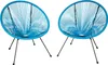 Two blue Acapulco-style chairs on a white background. Náhled obrázku produktu