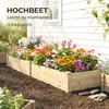 Zahradní záhon Outsunny se 2 truhlíky na květiny 845-583 Náhled obrázku produktu 9