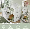 MODFU Etagenbett Kinderbett 90x200cm mit Regal und Produktbild-Vorschau 4