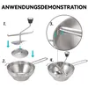 Passiergerät aus Edelstahl mit 3X Siebeinsatz, Passiermühle Produktbild-Vorschau 4