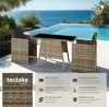 Salon de jardin LAUSANNE 2 places - marron naturel Voir les images du produit 2