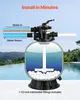 Filtre à sable VEVOR, cuve de filtration de 500 mm, système Voir les images du produit 5