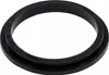 A black rubber gasket or seal on a white background. Produktbild-Vorschau