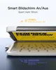 A tablet case with a keyboard is shown open, with text overlays explaining its smart screen on/off feature. Anteprima dell’immagine prodotto