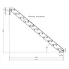 Stahltreppe 11 Stufen bis Höhe 220 cm, Laufbreite : 100 cm Produktbild-Vorschau 6