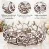 Kranz aus Aluminium, silber, Ø 28 cm, für 4 Kerzen Produktbild-Vorschau