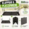 Buffettisch Klapptisch 180 x 75 cm Holzoptik klappbar Produktbild-Vorschau 6