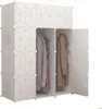 Modulární šatní skříň Geometrické bílé police Věšák na Náhled obrázku produktu 5
