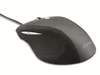 A close-up studio shot of a black and gray computer mouse on a white background. Produktbild-Vorschau