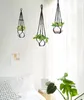 Mkouo 3er Set Makramee Blumenampel Pflanzenhänger Innen Produktbild-Vorschau 2