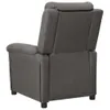 vidaXL Poltrona relax elettrica in tessuto grigio scuro Anteprima dell’immagine prodotto 4