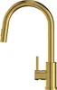 A gold kitchen faucet against a white background. Podgląd zdjęcia produktu
