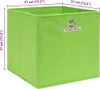 vidaXL Úložné boxy 10 ks. Zelené 32x32x32 cm Látkové Náhled obrázku produktu 4