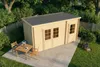 Alpholz Gartenhaus Maria aus Holz in Naturbelassen, 28 mm Produktbild-Vorschau 7