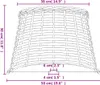 vidaXL Lampenschirm Braun Ø50x30 cm Korbweide Produktbild-Vorschau 7