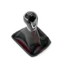 Pomello cambio borsa cuciture rosse + telaio 5 velocità Per Anteprima dell’immagine prodotto 2