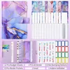 (Couleur lilas) Classeur à budget avec enveloppes zippées, Voir les images du produit 4