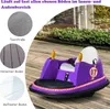 A purple ride-on toy car is shown on a wooden deck, with inset images showing different ground surfaces. Náhľad obrázku produktu