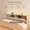 Lit rembourré BEALIFE 140x200 cm avec charge USB, éclairage Voir les images du produit 6