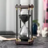 Grand sablier Minuteur 60 minutes, cadre métallique en bois Voir les images du produit 4
