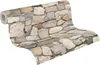 A roll of wallpaper with a stone wall pattern. Produktbild-Vorschau