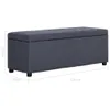 The Living Store Bank mit Staufach 116 cm Dunkelgrau Produktbild-Vorschau 7