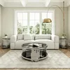 Runder Couchtisch aus Glas, Doppelglas, modern, 80 x 80 x Produktbild-Vorschau 2