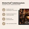 KitchenYeah© Herdabdeckplatte Gold - Lippen - Kunst - Gold Produktbild-Vorschau 6