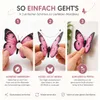 32 Stück 3D-Schmetterlinge Wanddeko bunt – Produktbild-Vorschau 6