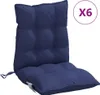 A single navy blue chair cushion is shown against a white background. Anteprima dell’immagine prodotto