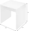 A white table with dimensions indicated. Produktbild-Vorschau