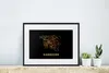 MuchoWow® Gerahmtes Poster Schwarz und Gold - Karte - Produktbild-Vorschau 6