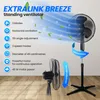 EXTRALINK Podlahový ventilátor, ventilátor se 3 stupni Náhled obrázku produktu 2