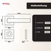 DOMINO Türgriff Drückergarnitur WC - Badezimmer Set | mit Produktbild-Vorschau 4