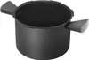 A black pot with gray handles is shown against a white background. Produktbild-Vorschau